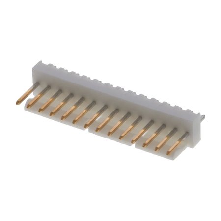 MOLEX Board Connector, 14 Contact(S), 1 Row(S), Male, Straight, 0.1 Inch Pitch, Solder Terminal,  22112142